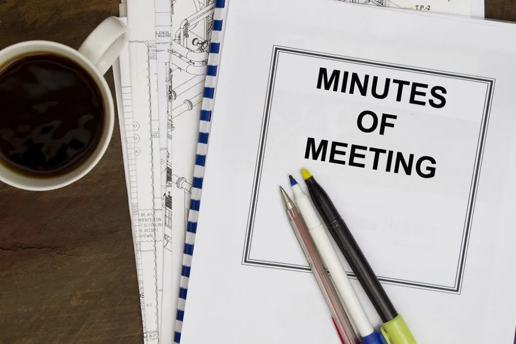 meeting minutes important points